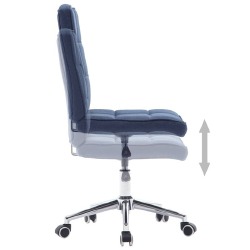 Valgomojo kėdės, 4vnt., mėlynos spalvos, audinys (2x283583) - Kėdės