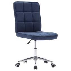 Valgomojo kėdės, 4vnt., mėlynos spalvos, audinys (2x283583) - Kėdės