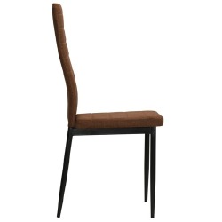 Valgomojo kėdės (4vnt, ruda spalva) - Kėdės
