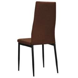 Valgomojo kėdės (4vnt, ruda spalva) - Kėdės