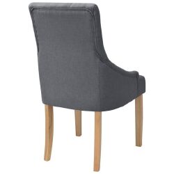 Valgomojo kėdės (4vnt, tamsiai pilkos) - Kėdės