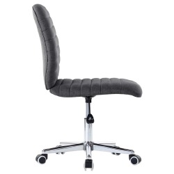 Valgomojo kėdės, 4vnt., tamsiai pilkos, audinys (2x283600) - Kėdės