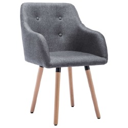 Valgomojo kėdės (4vnt, tamsiai pilkos) - Kėdės