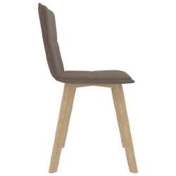 Valgomojo kėdės, 4vnt., taupe spalvos, audinys - Kėdės