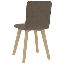 Valgomojo kėdės, 4vnt., taupe spalvos, audinys - Kėdės