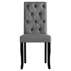 Valgomojo kėdės (6 vnt, tm. pilkos) - Kėdės