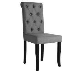 Valgomojo kėdės (6 vnt, tm. pilkos) - Kėdės