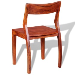 Valgomojo kėdės, 6vnt., akac. ir rausv. dalberg. medienos mas. - Kėdės