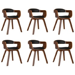 Valgomojo kėdės (6vnt., juodos) - Kėdės