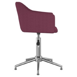 Valgomojo kėdės, 6vnt., pasukamos, violetinės spalvos, audinys - Kėdės