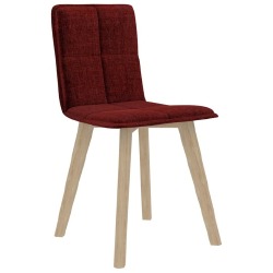 Valgomojo kėdės (6vnt, raudonojo vyno spalvos) - Kėdės