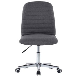 Valgomojo kėdės, 6vnt., tamsiai pilkos, audinys (3x283600) - Kėdės