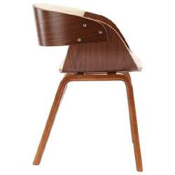 Valgomojo kėdės, dirbtinė oda ir išlenktos medienos rėmas, 2vnt. - Kėdės