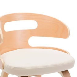 Valgomojo kėdės, dirbtinė oda ir išlenktos medienos rėmas - Kėdės