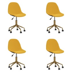 Valgomojo kėdės, garstyčių geltona