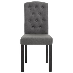 Valgomojo kėdės, tamsiai pilko audinio - Kėdės