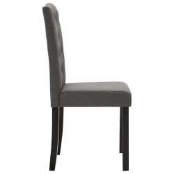 Valgomojo kėdės, tamsiai pilko audinio - Kėdės