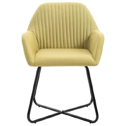 Valgomojo kėdės, žalios spalvos, audinys 2 vnt. - Kėdės