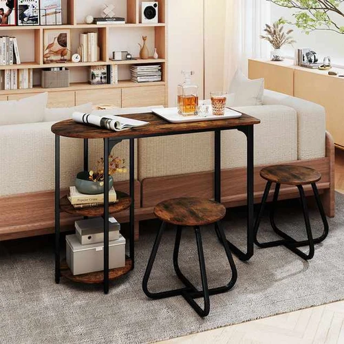 Valgomojo komplektas, 3 dalių, 2 taburetės, 110 × 45 × 78 cm - Valgomojo komplektai