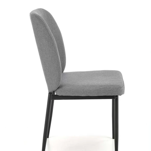 Elegantiškas JASPER stalas su milteliniu plienu, juoda/pilka