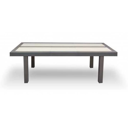 Stilingu valgomojo komplektu su prailginamu stalviršiu