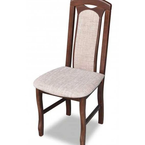 Natūralios medienos valgomojo komplektas su gobeleno sėdynėmis