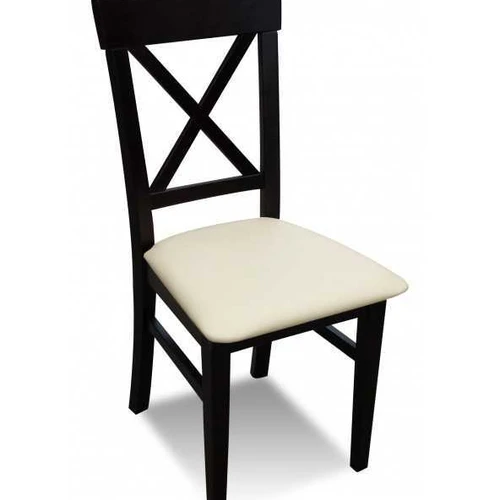 Elegantiškos kėdės K64 su eko odos sėdynėmis ir natūralia mediena