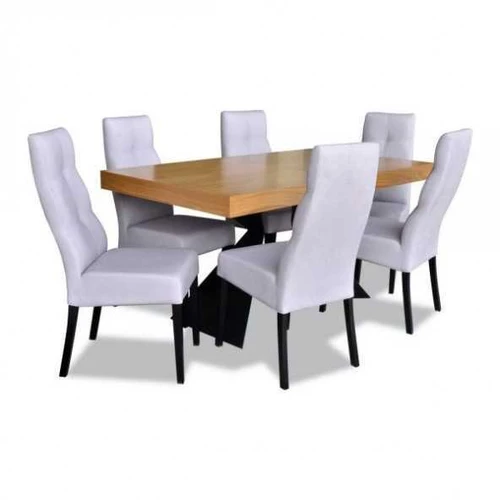 Ąžuolo lukšto stalviršis ir metalinės kojos – tobulas valgomojo sprendimas