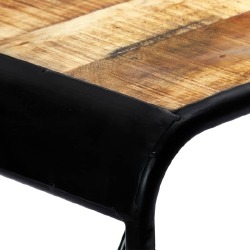 Valgomojo stalas, 118x60x76cm, neapdorotas mango masyvas - Stalai