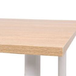 Valgomojo stalas, 120x60x73cm, ąžuolo ir balta spalva - Stalai