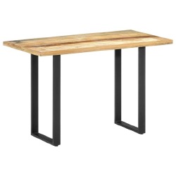 Valgomojo stalas, 120x60x76 cm, perdirbtos medienos masyvas, lakuotas