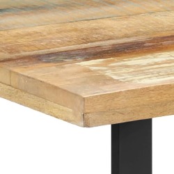 Valgomojo stalas, 120x60x76 cm, perdirbtos medienos masyvas, lakuotas - Stalai