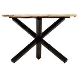 Valgomojo stalas, 120x76 cm, mango medienos masyvas, apvalus - Stalai