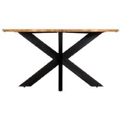 Valgomojo stalas, 150x76cm, mango medienos masyvas, apvalus - Stalai