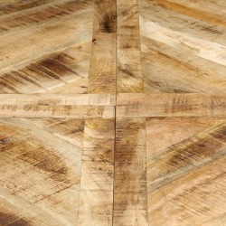 Valgomojo stalas, 150x76cm, mango medienos masyvas, apvalus - Stalai