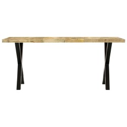 Valgomojo stalas, 180x90x76 cm, mango medienos masyvas - Stalai