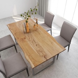 Valgomojo stalas 180x90x76cm, akacijos medienos masyvas