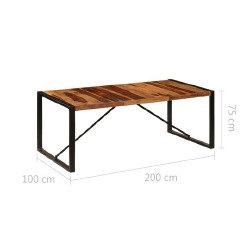 Valgomojo stalas (200 cm x100 cm) - Stalai