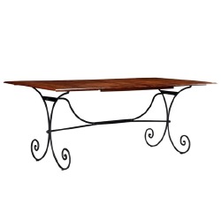 Valgomojo stalas, 200x100x76cm, mediena su dalbergijos apdaila - Stalai