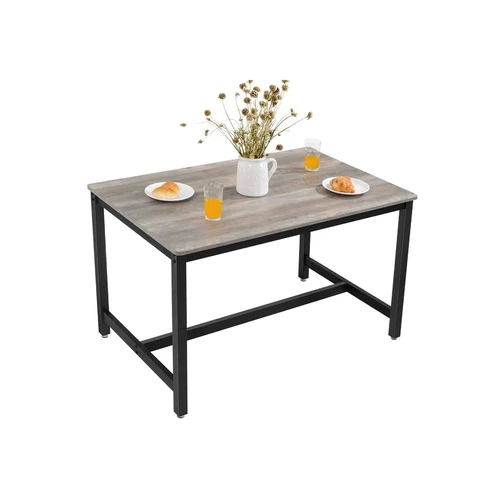 Tvirtas stalas iš medžio drožlių plokščių ir plieno