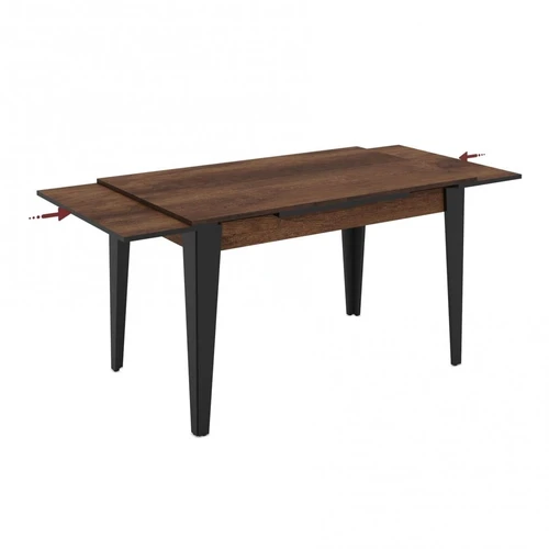 Kompaktiškas valgomojo stalas BEGUM-130 su slankiojančiu mechanizmu