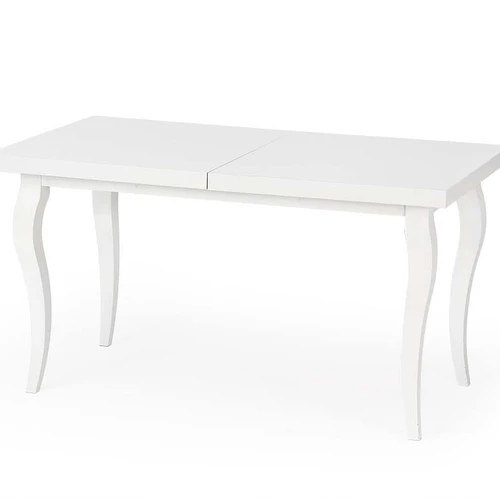 Stalas su prailginimo funkcija, 140-180 cm, balta, MDF viršus