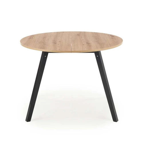 Stalas 102-142 cm, laminuota medžio drožlių plokštė su buko masyvu