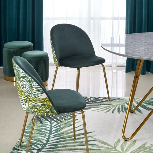 Modernūs stalai iš laminuoto MDF ir chromuoto plieno