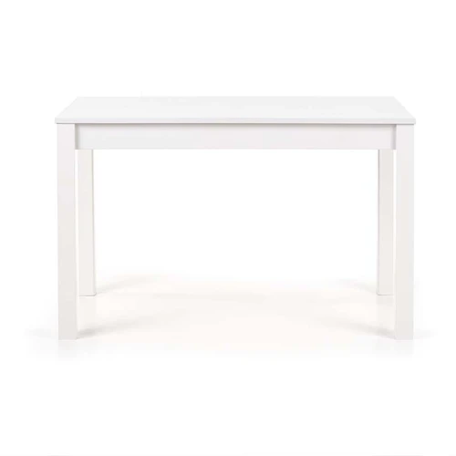 Stilingas baltas stalas su laminuotu viršumi ir MDF kojomis