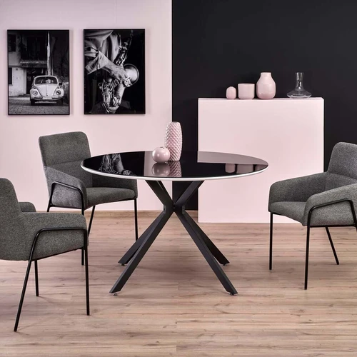 Modernus stalas juoda/balta spalva