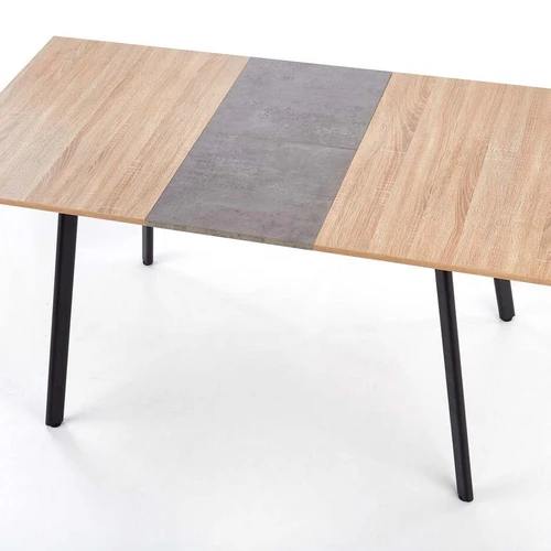 Stalas su pailginimo funkcija, milteliniu būdu dažytas plienas