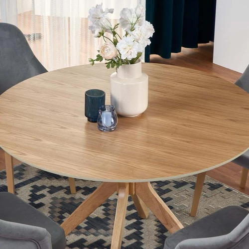 Stilingas ąžuolo spalvos stalas 120x77 cm