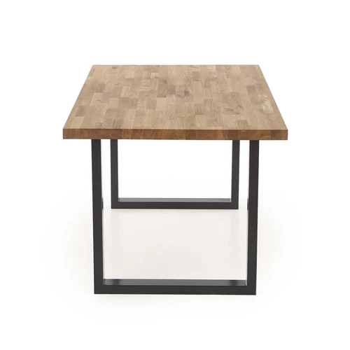 Elegantiškas stalas 160x90x76 cm su natūraliu ąžuolu