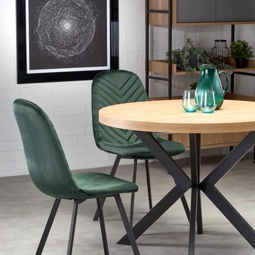 Modernus prailginamasis stalas su laminuota plokšte